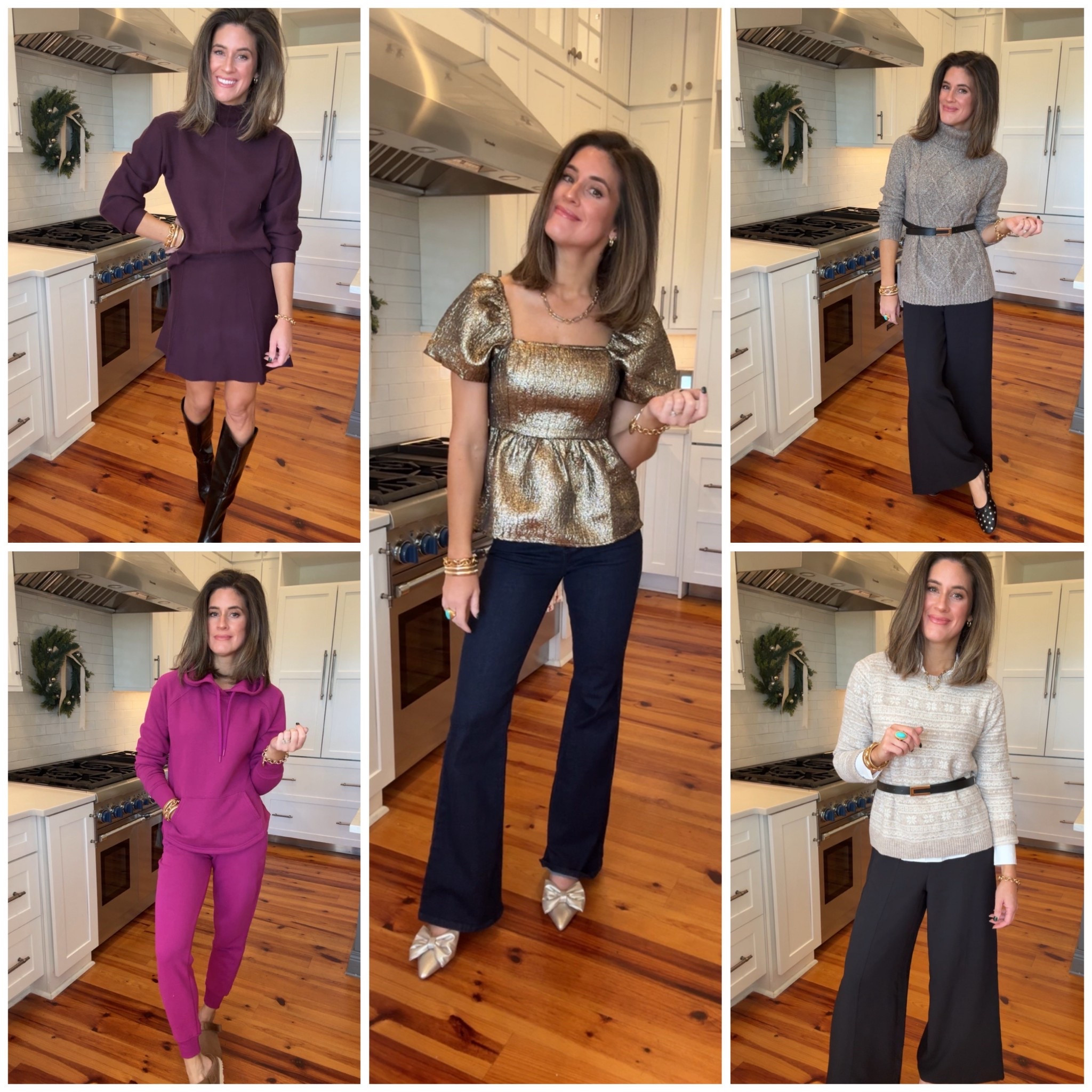 25% off with code MYFAMILY25 

Sizing: I’d recommend sizing up in metallic peplum top and magenta sweat-set. All others run true to size! 

@kohls #ad #kohlspartner #kohlsfinds 