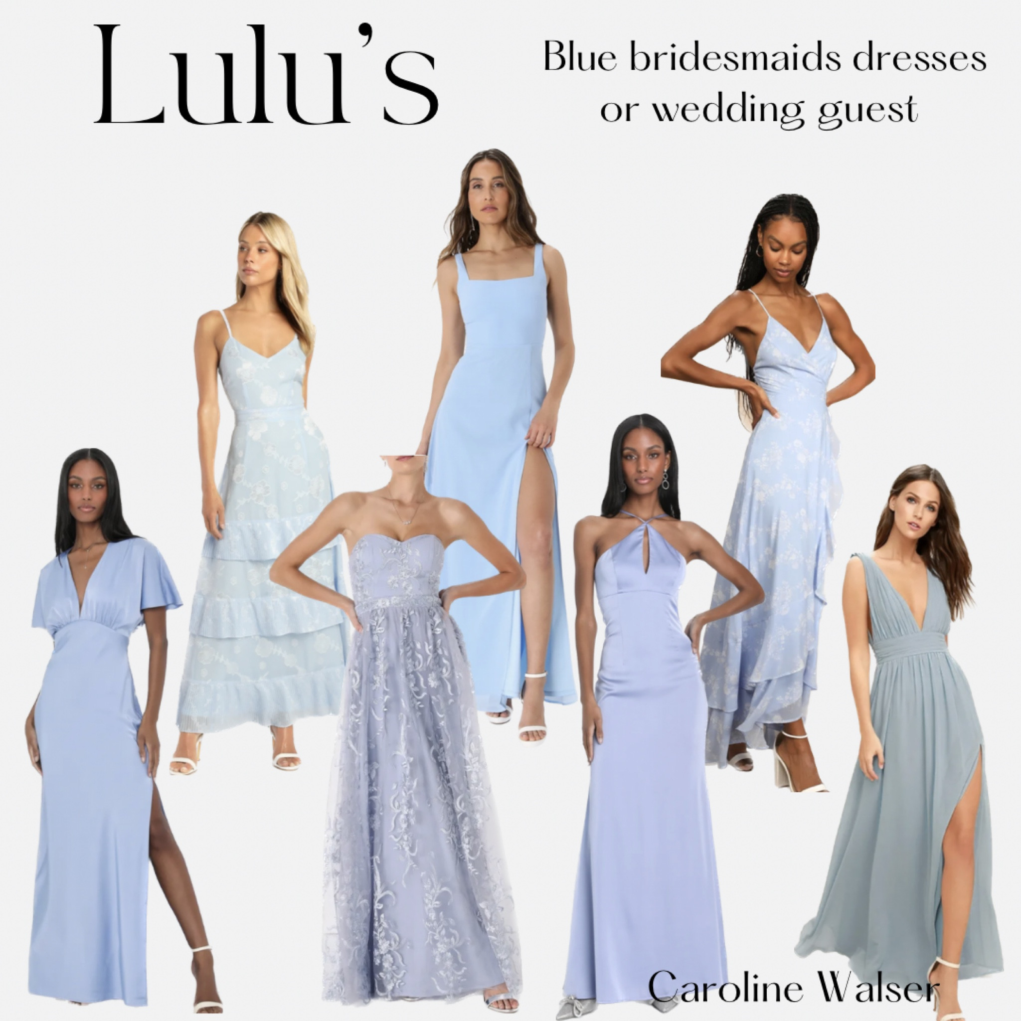 Blue dresses for spring weddings! 

Bridesmaids, wedding guest and spring dresses. Let’s your bridesmaid be your something blue 

#LTKstyletip #LTKunder100 #LTKwedding