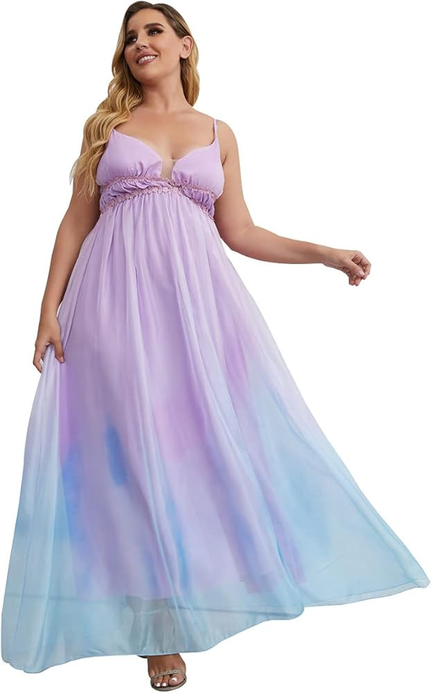 Women Boho Maxi Maternity Dress for Photoshoot Long Pink and Blue Pregnancy Dresses for Baby Shower  | Amazon (US)