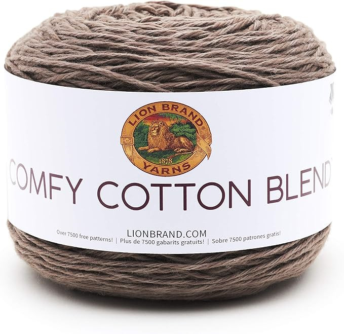 Lion Brand Yarn Comfy Cotton Blend yarn, Mochaccino | Amazon (US)