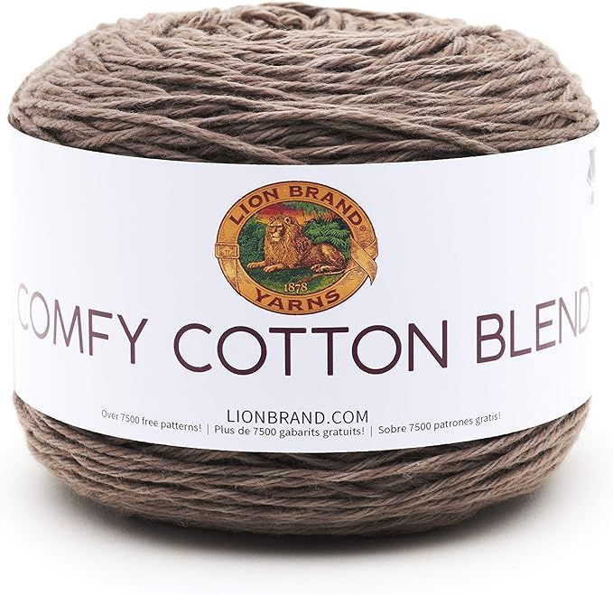 Lion Brand Yarn Comfy Cotton Blend yarn, Mochaccino | Amazon (US)