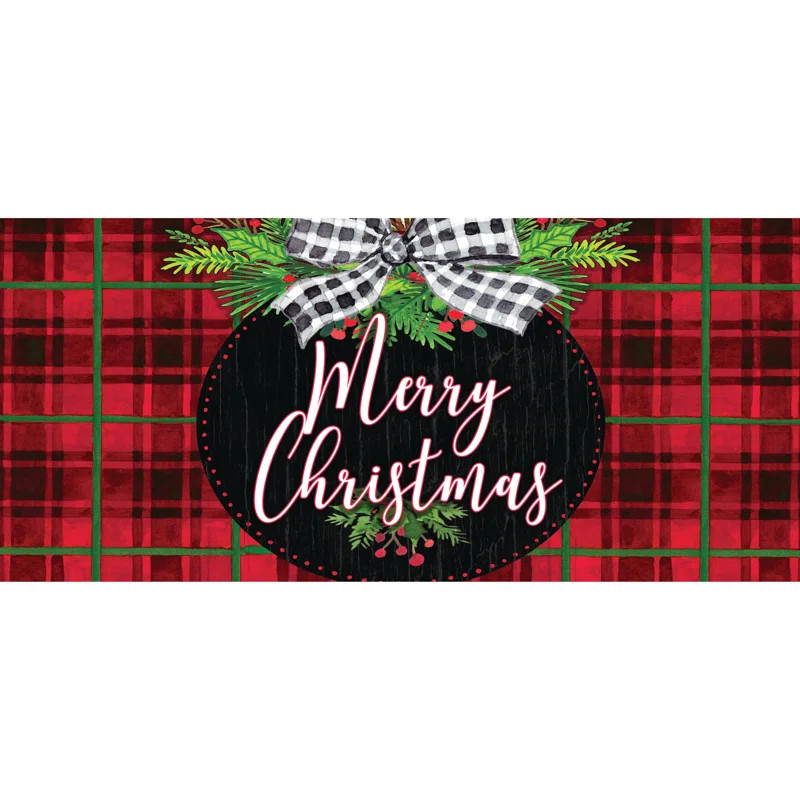 Ellie-Paige Sassafras Switch 22" x 10" Non-Slip Outdoor Door Mat | Wayfair North America