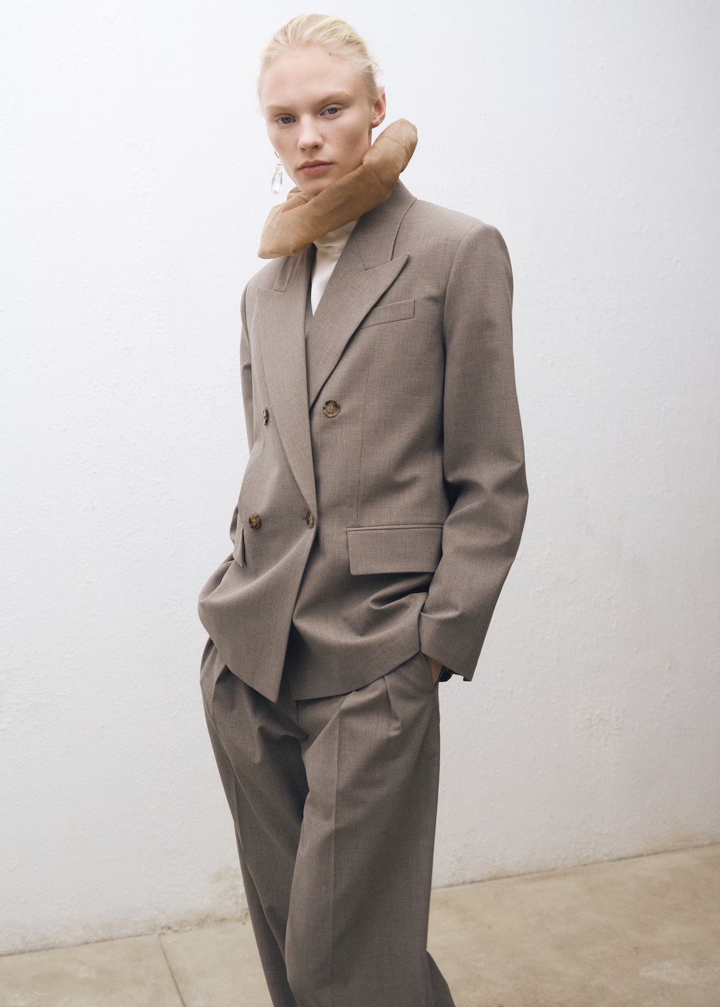 Wool-blend suit jacket - Women | MANGO USA | Mango (US/MX/AU)