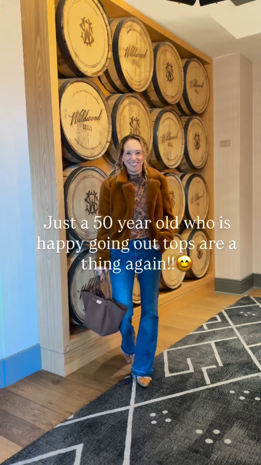 I heard that going out tops are back and I'm so glad!  But I do wish I went out more so I could wear them haha!🤣

This fall pattern top was perfect for a night out especially with my cozy jacket that feels like I'm wearing a blanket!  And if boot cut jeans are out just don’t tell me bc they make me feel taller!

Do you love a going out top?? 

#fashionover40 #greenvillesccontentcreator #midlifestyle #styleover50 #goingouttop #ashevillenc #wildwoodstill #petitegirljeans