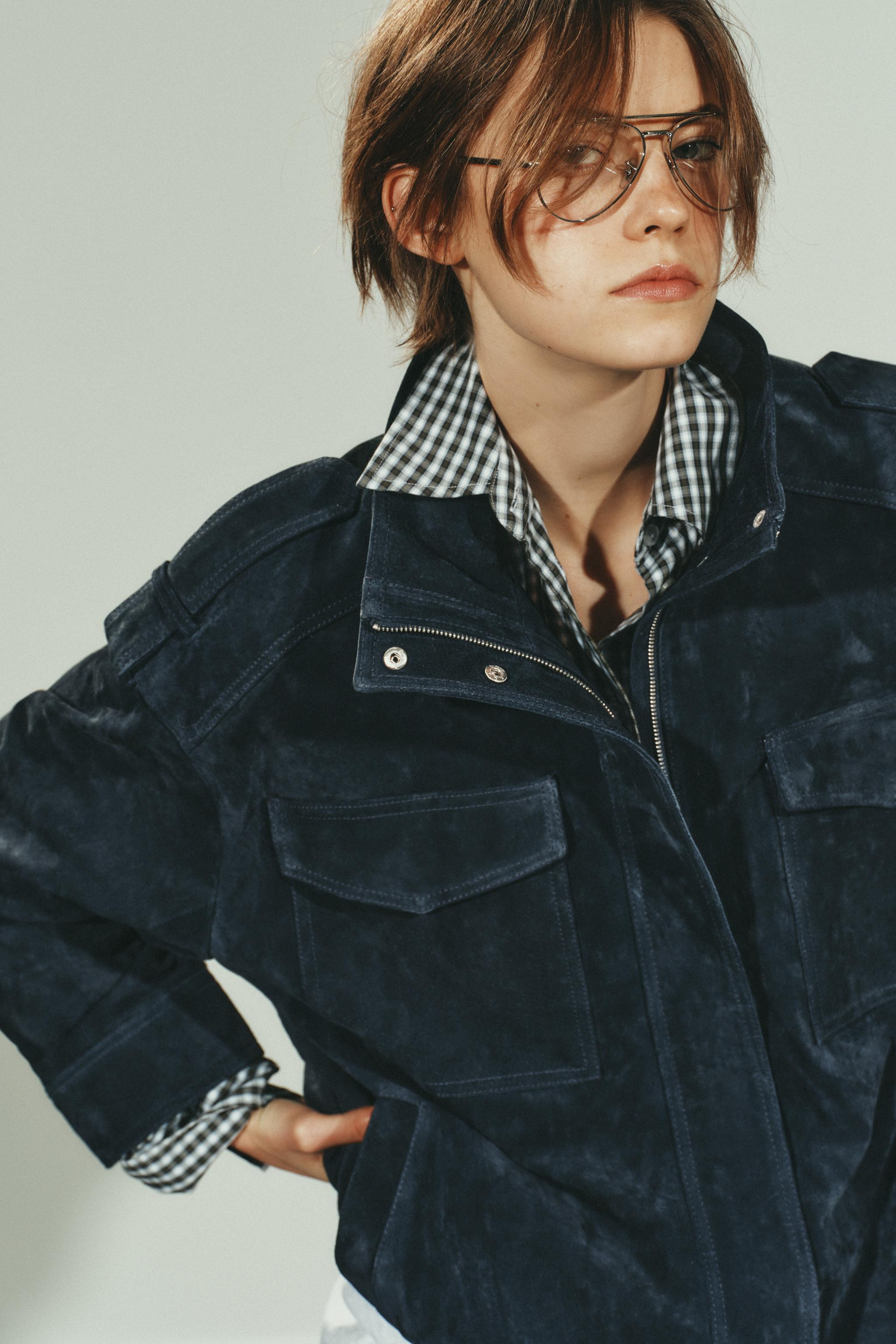 100% SUEDE LEATHER POCKETS JACKET | Zara US