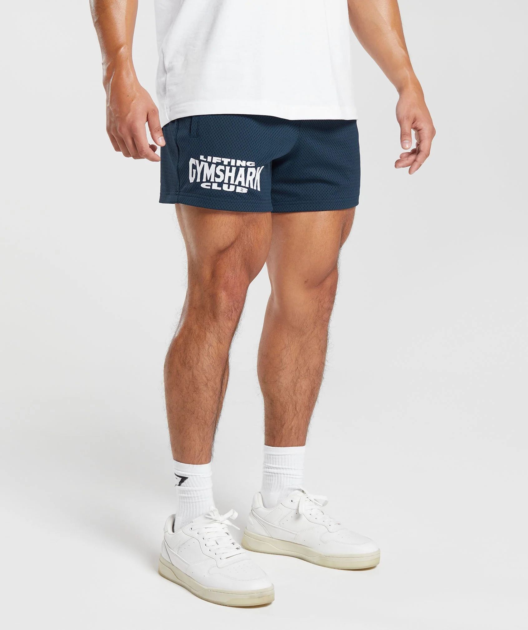 Gymshark Mesh 5" Shorts - Navy | Gymshark US