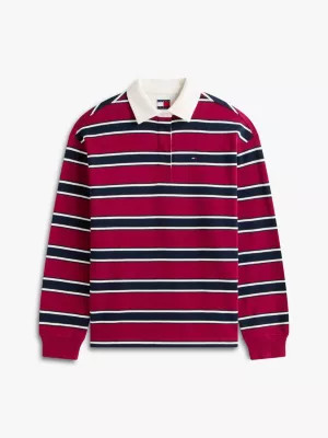 Relaxed Stripe Rugby Shirt | Tommy Hilfiger UK
