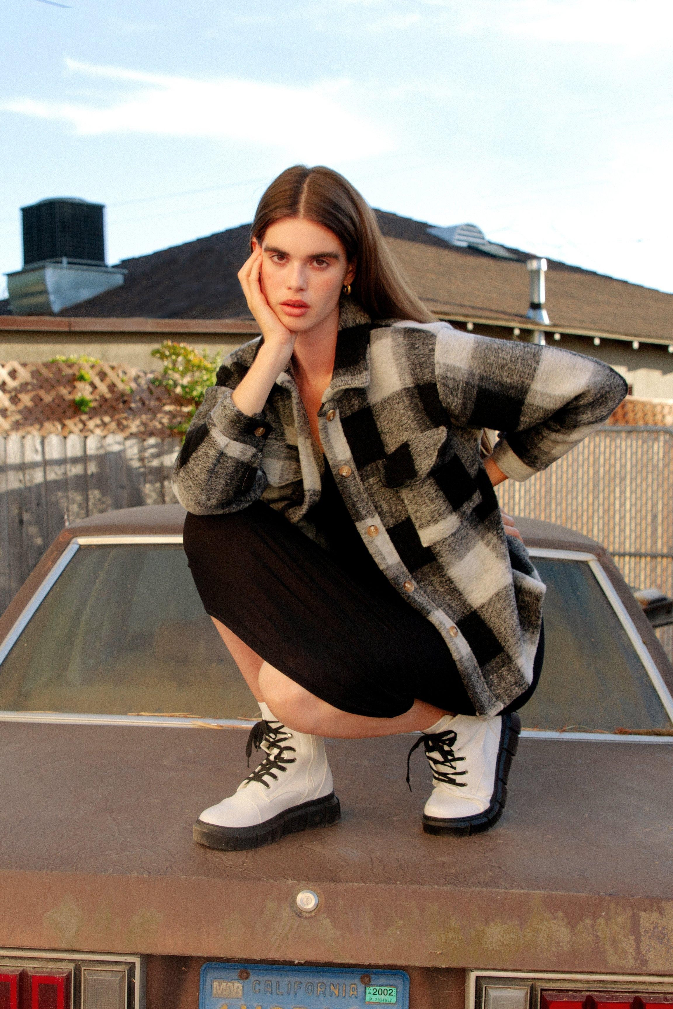 Checkin' You Out Faux Wool Oversized Jacket | NastyGal (US & CA)