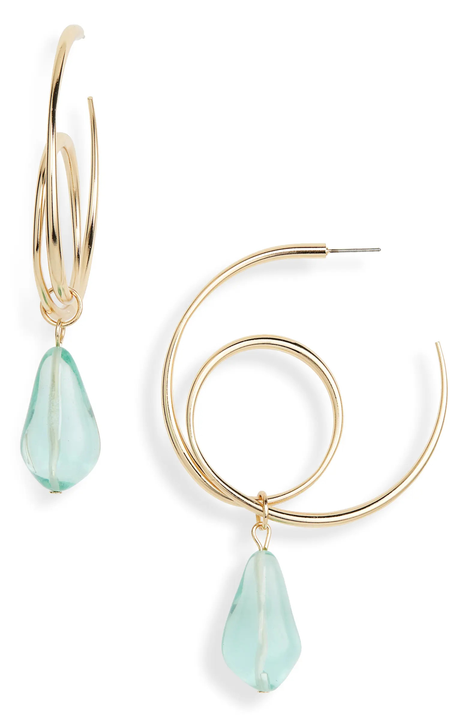 Open Edit Spiral Hoop Earrings | Nordstrom | Nordstrom