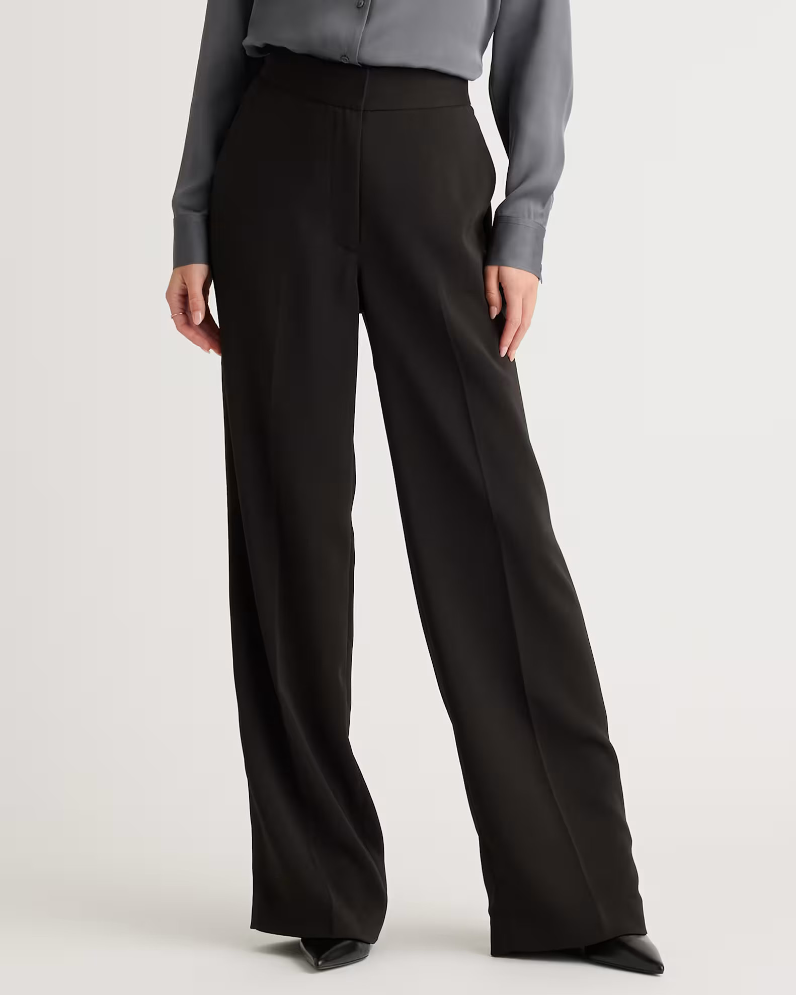 Stretch Crepe Classic Trouser Pants | Quince
