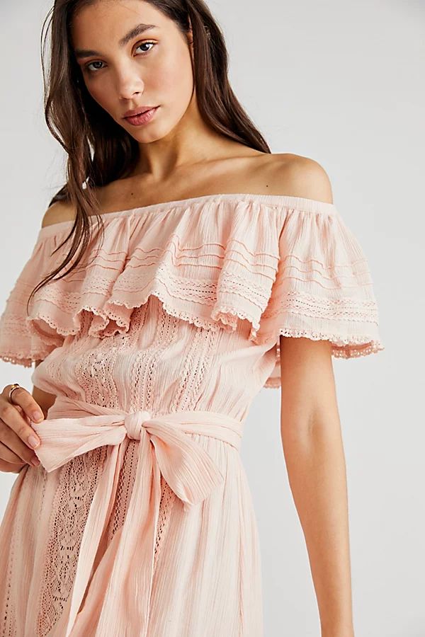 Cassie Lace Gown by Spell at Free People, Petal, M | Free People (Global - UK&FR Excluded)