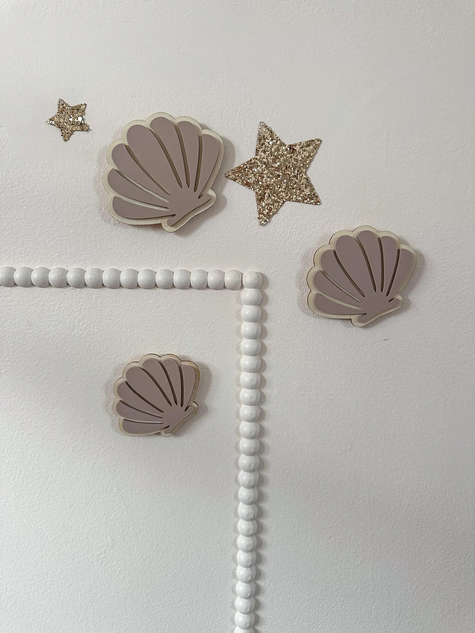 Acrylic Shell Wall Decor Set: Kids Nursery Mermaid Theme - Etsy UK | Etsy (Global)