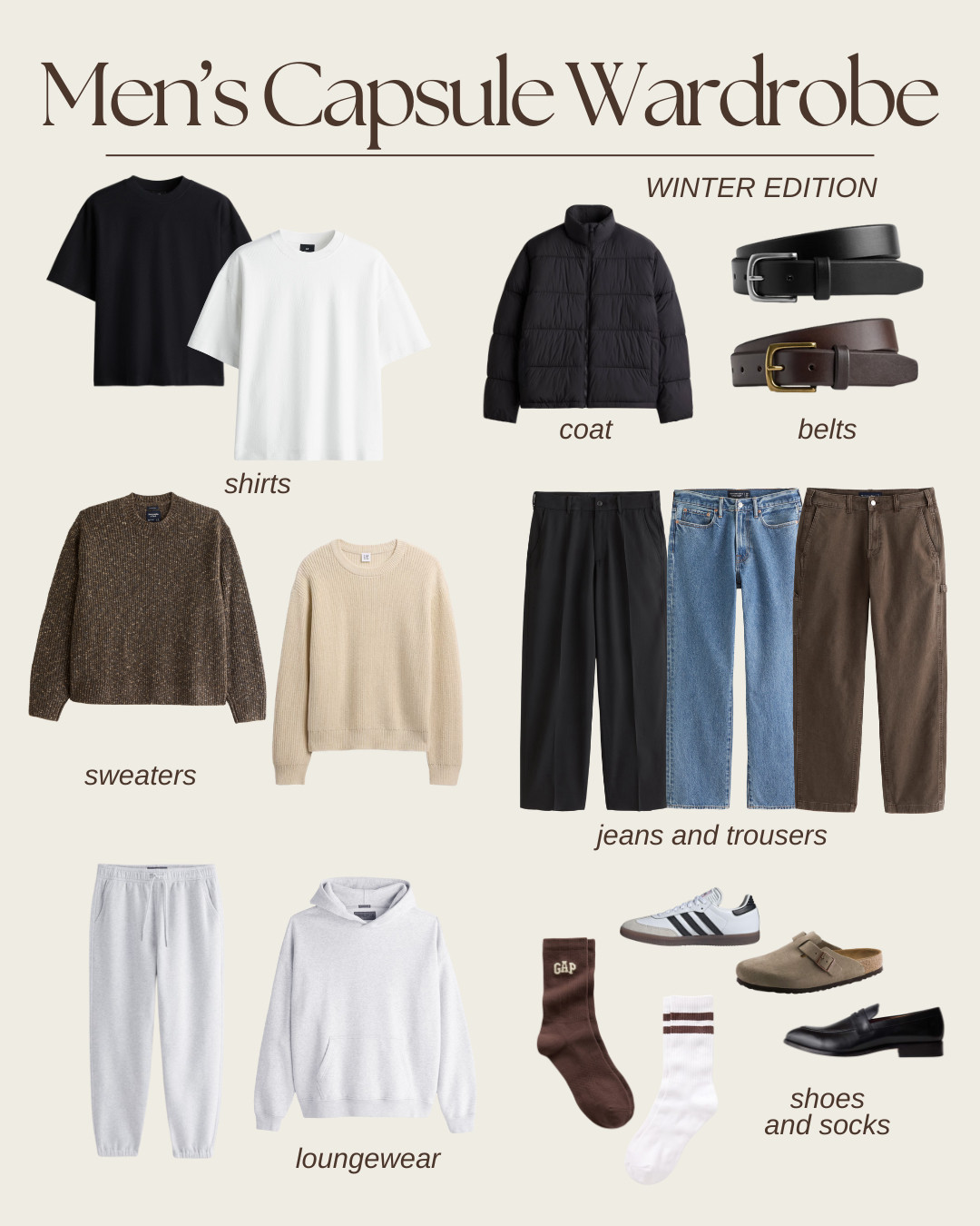 Love a capsule wardrobe, and how it keeps things minimal and simplifies picking out an outfit🫶🏻

#LTKGiftGuide #LTKMens #LTKFindsUnder50