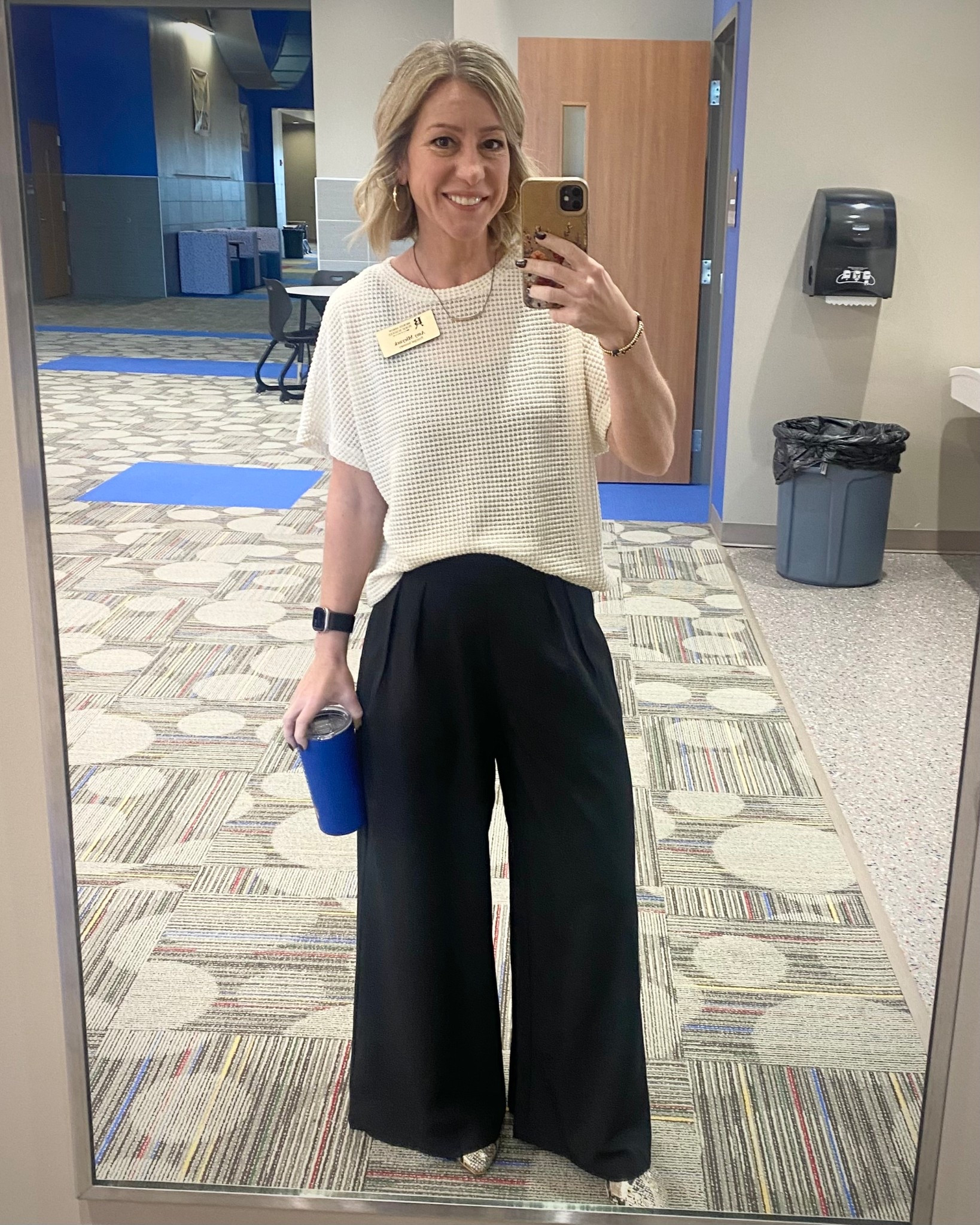 One of my faves shared similar pants sold from Amazon, I took a risk and ordered a pair (in petite size even) from Shien, and won! True dress pants with a zipper at the back of my waist, super comfy, and perfect length for my short legs! Shop in LTK! 