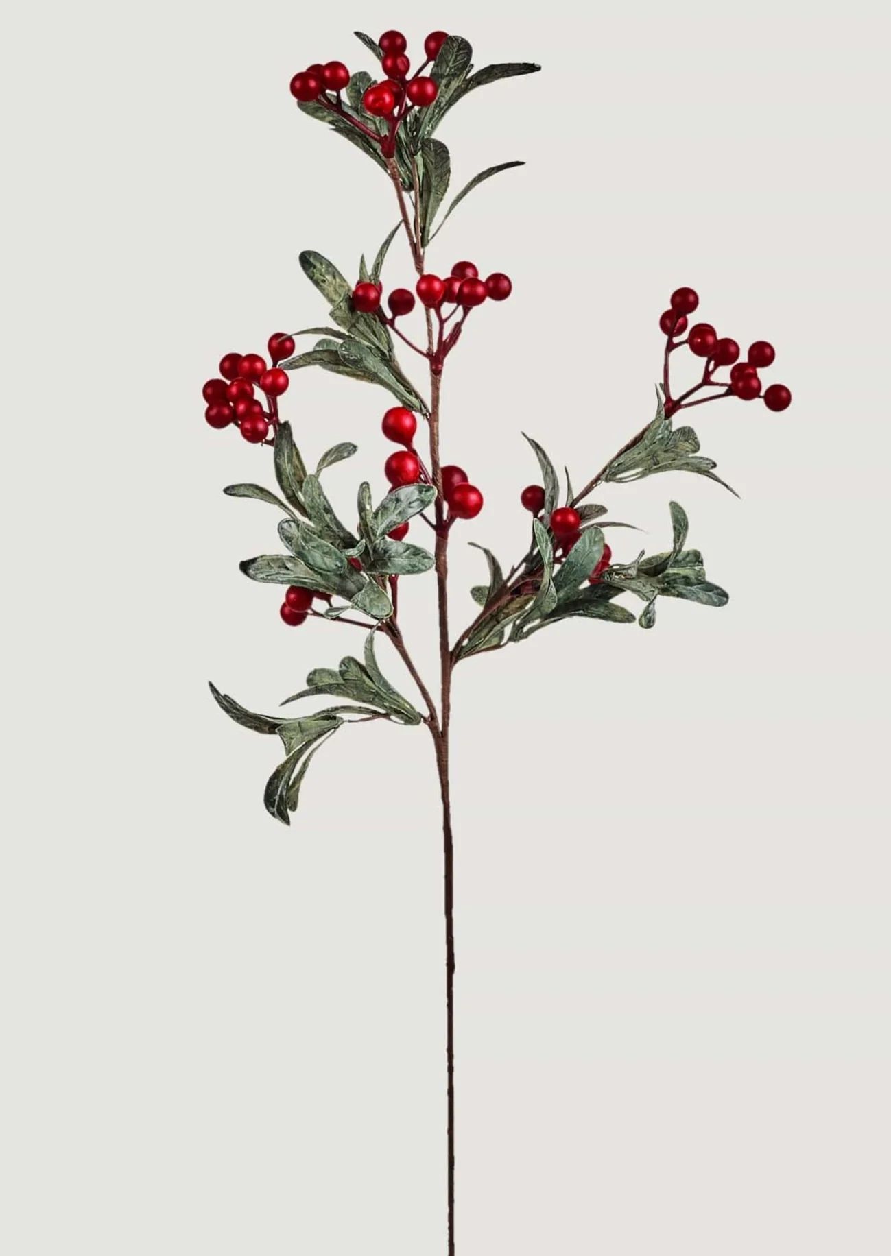 Red Burgundy Artificial Berries Branch - 23" | Afloral