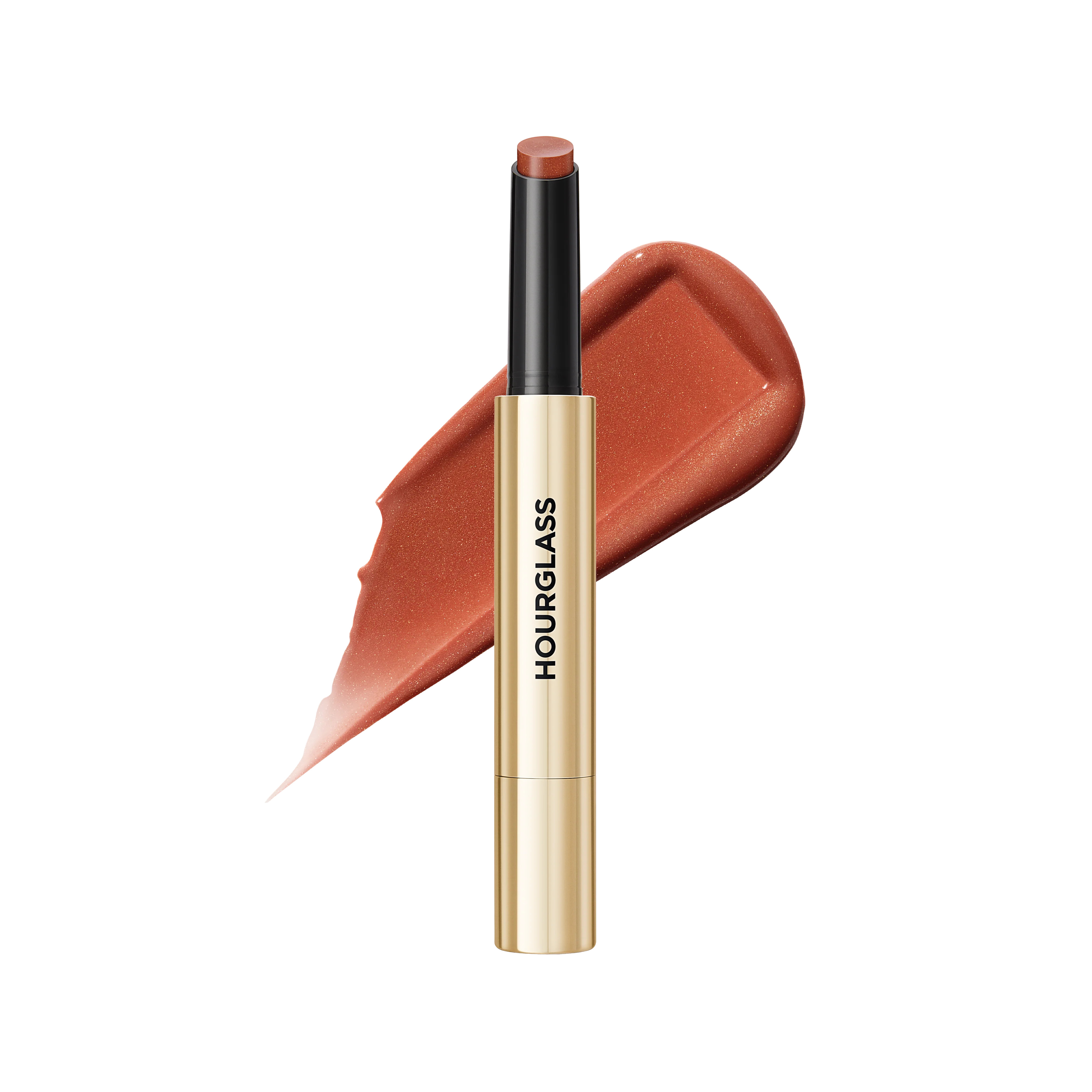 Hourglass Cosmetics Phantom Volumizing Glossy Balm Rosy Brown With Gold Pearl Long Wearing | Hourglass Cosmetics