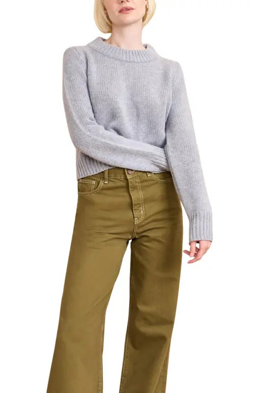 La Ligne Solid Mini Marin Sweater in Light Grey Melange at Nordstrom, Size Small | Nordstrom