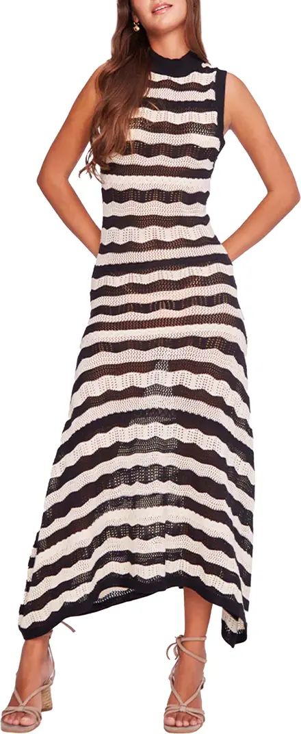 Mila Stripe Crochet Sleeveless Cover-Up Dress | Nordstrom