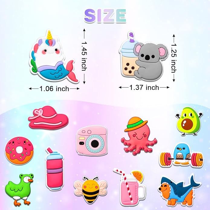 Cute Kawaii Shoe Charms 30~100 PCS Teens Girls Boys Kids Decoration Party Gifts Accessories Charm... | Amazon (US)