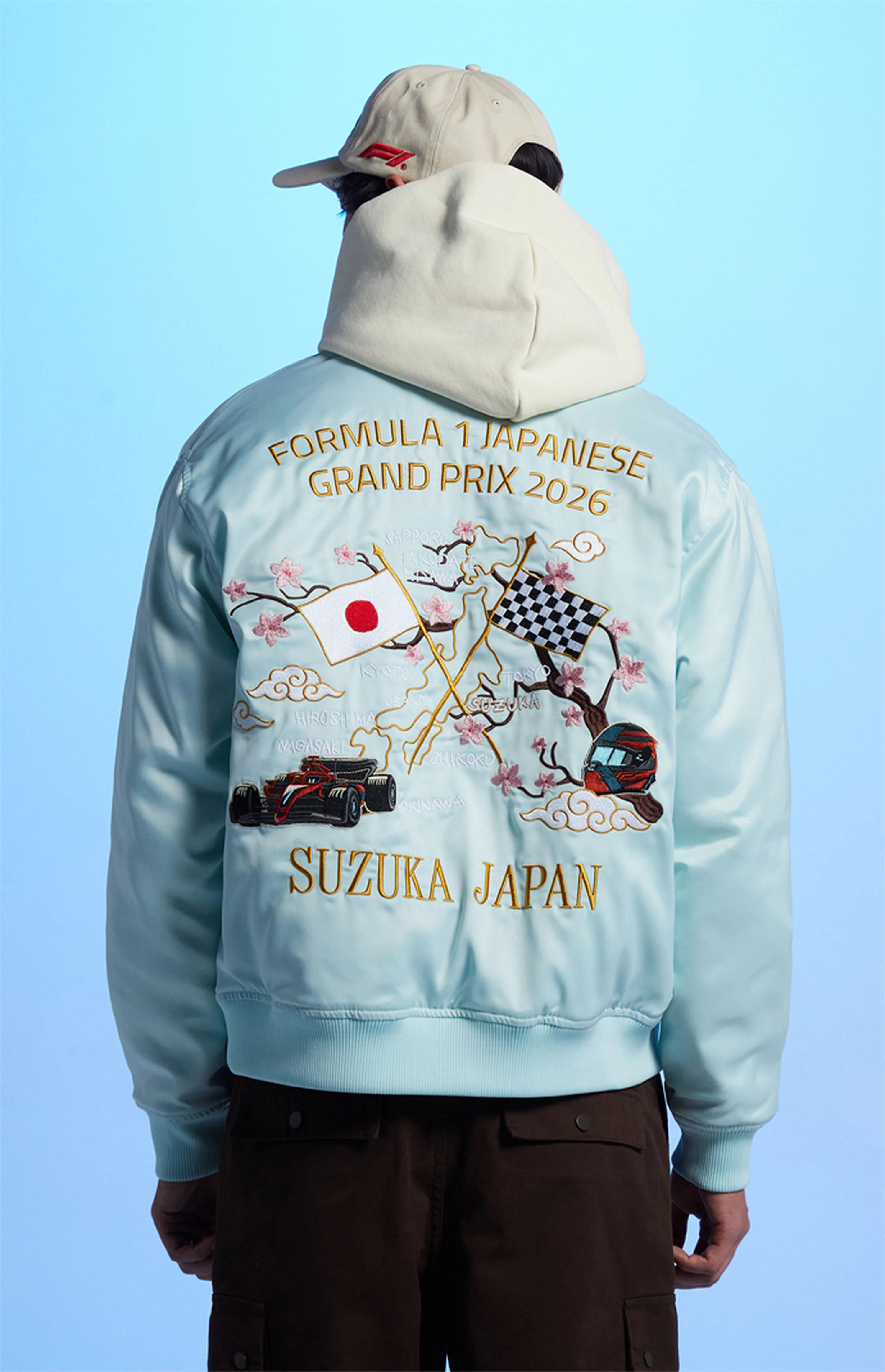 Formula 1 x Pacsun Suzuka Sakura Satin Jacket | PacSun