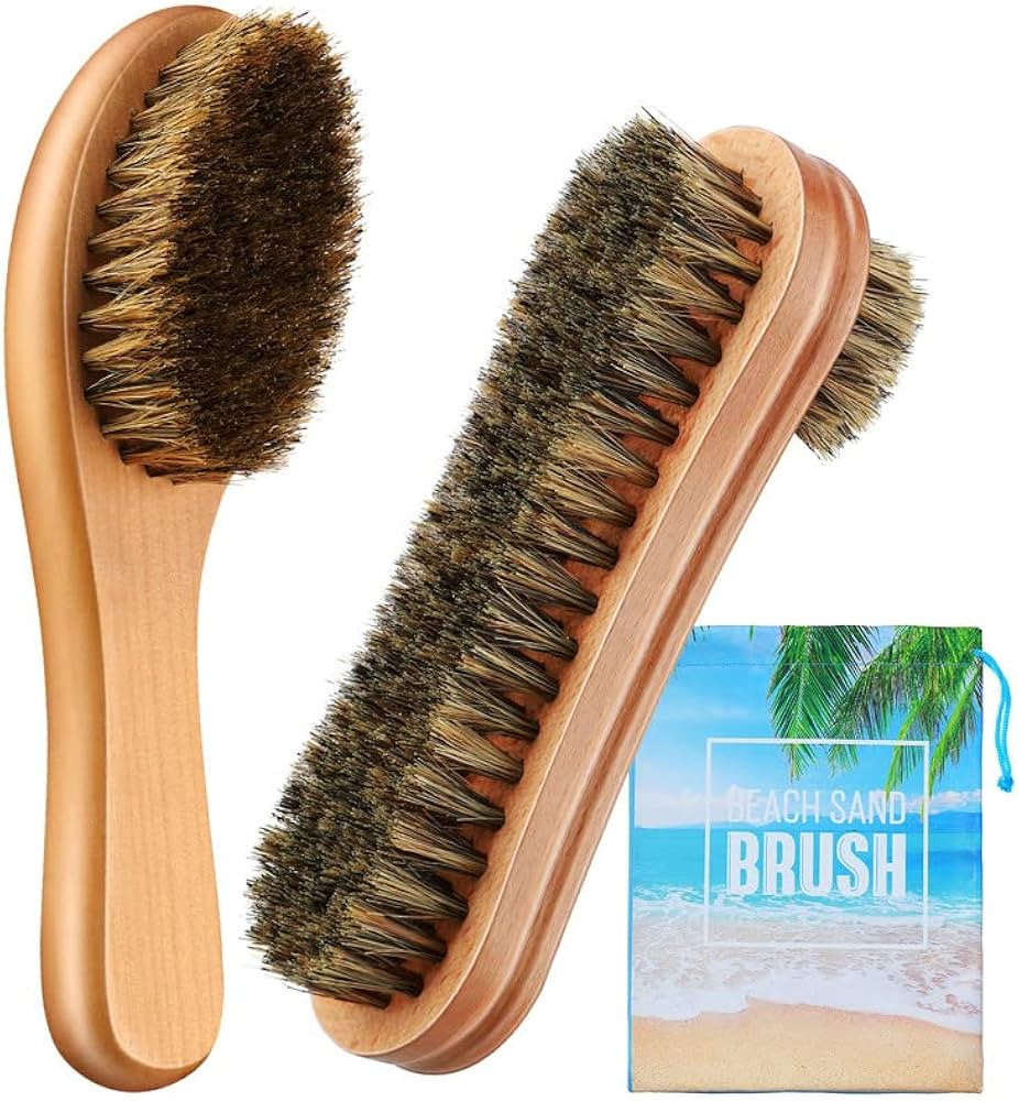 2 Pcs Sand Brush Sand Remover Surf Sand Off Brush with Bag Beach Accessories for Vacation, Beach ... | Amazon (US)