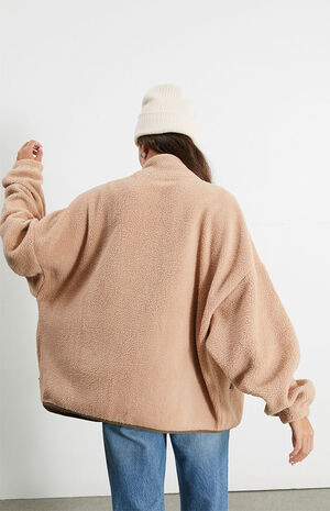 PacSun Nature Full Zip Sherpa Fleece Jacket | PacSun