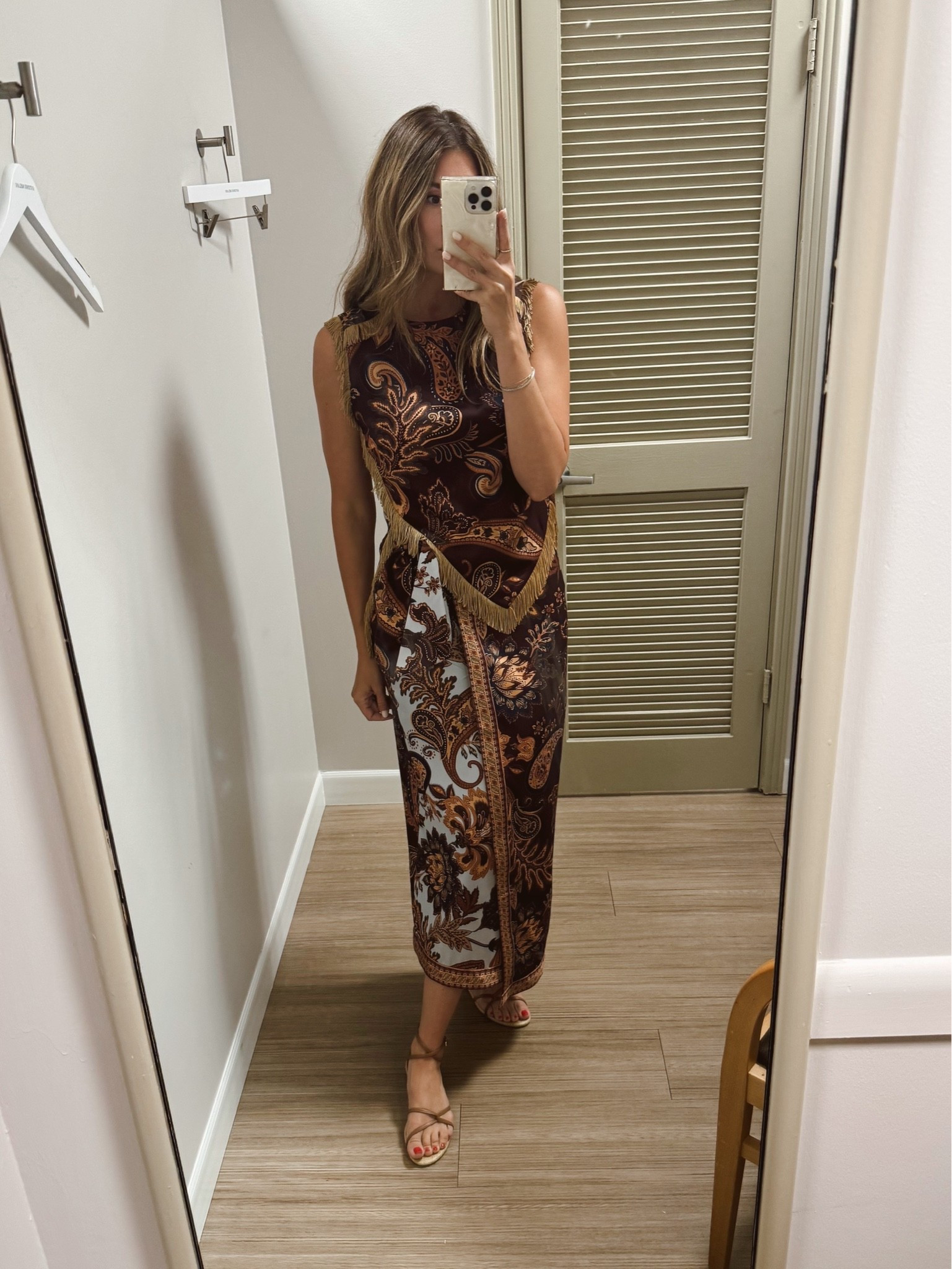 Size 6 in top, size 4 in skirt (a little loose but prefer this fit)