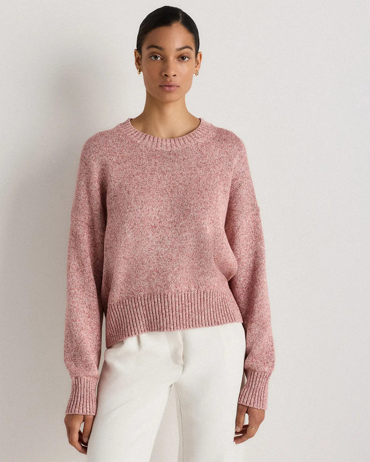 100% Organic Cotton Boyfriend Crew Sweater | Quince