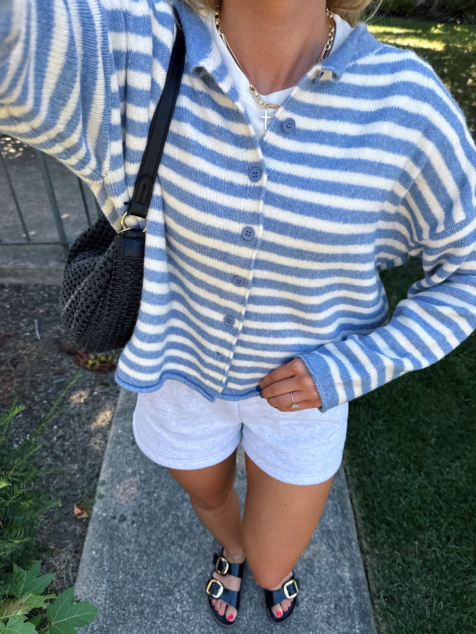 Cardigan is launching at my store (Waterlilyclothing.com) this Sunday 3pm ET 🤍🫐🤍🫐 I linked everything else :)