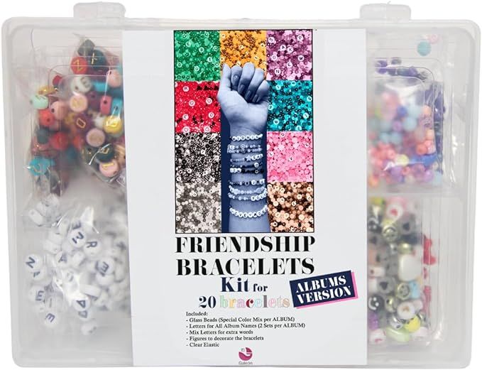 El Galeón Friendship Bracelet Kit DIY Albums Mix Beads for Bracelets Glass Alphabet Letter Beads... | Amazon (US)
