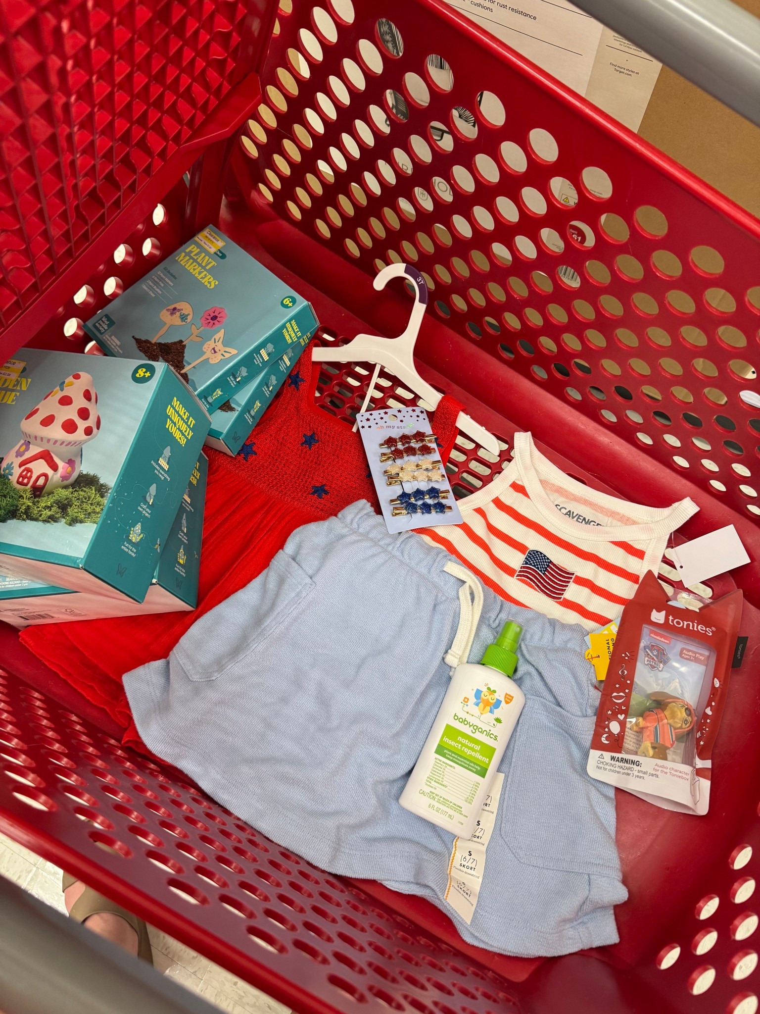 Little target run for some cutie 4th outfits for the girls 💙 All the outdoor stuff is on major clearance too so i grabbed some garden themed crafts for only $1-$2 each! I’ll link their outfits here if you want to scoop them too!

#targetstyle #targetpartner #target #4thofjuly #toddleroutfit #outfitideas #4thofjulyoutfits #ootd 

#LTKKids #LTKSeasonal #LTKBaby