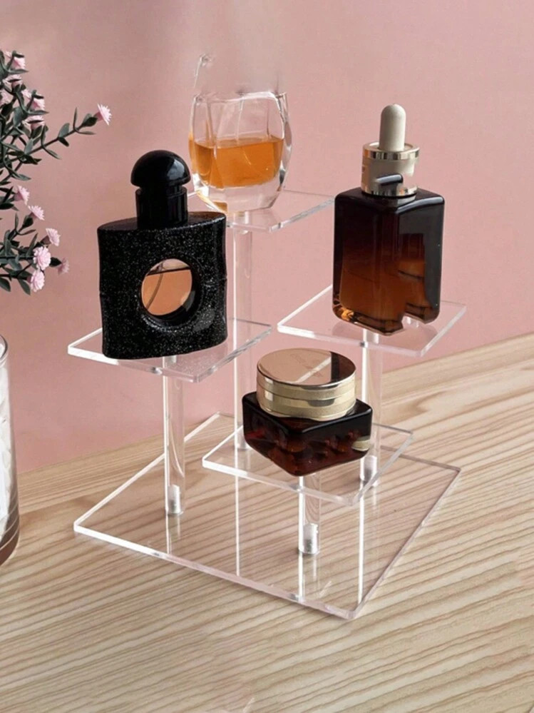 1pc Acrylic Clear Multi-Layer Staircase Display Stand For Model FiguresToy Cars, Perfume, Cosmeti... | SHEIN