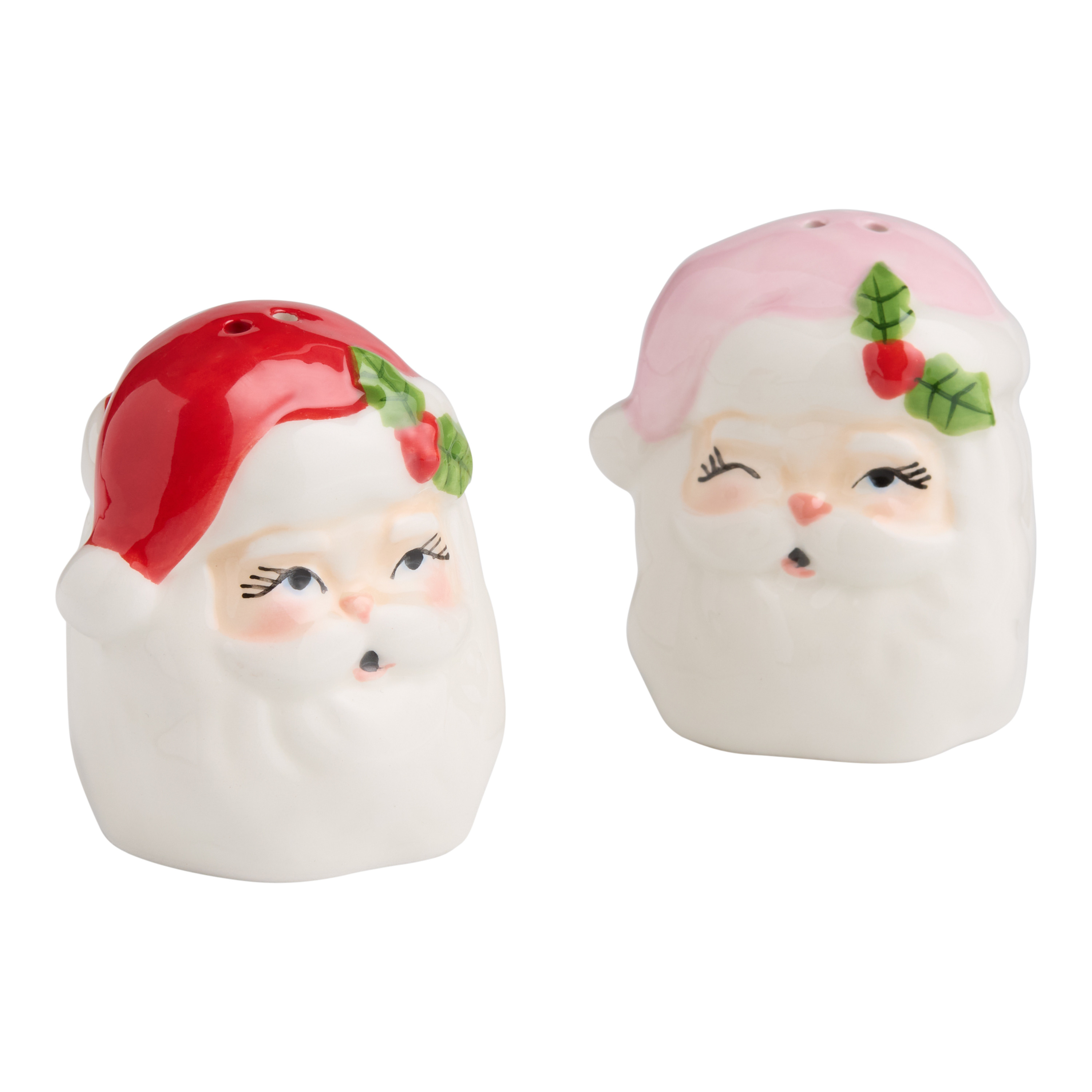 Coming to Town Santa Figural Salt and Pepper Shaker Set | World Market