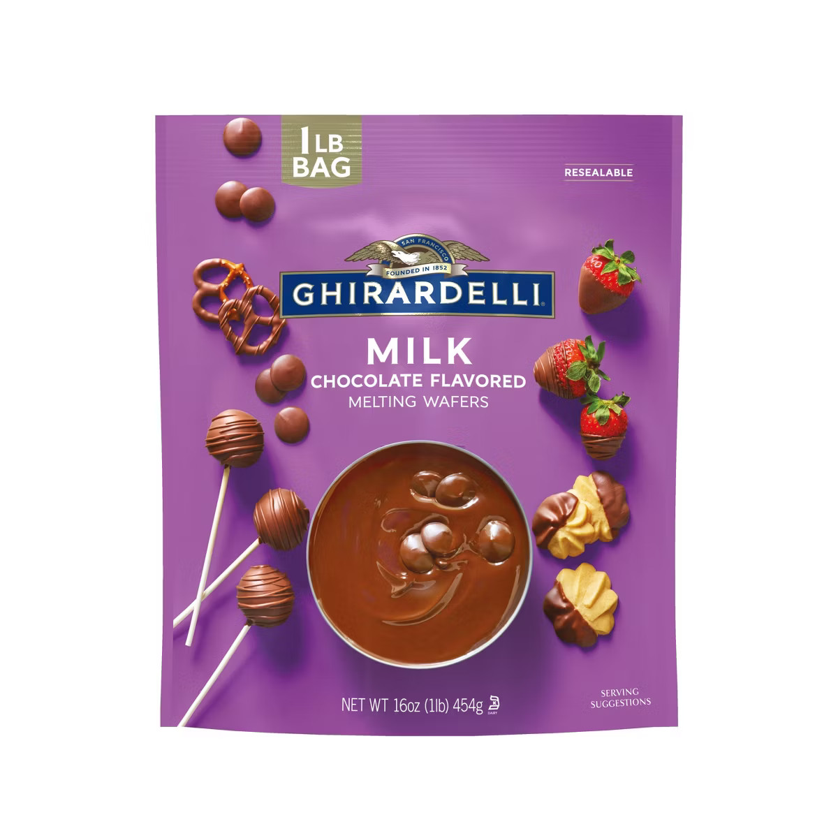 Ghirardelli Milk Chocolate Melting Wafers - 16oz | Target
