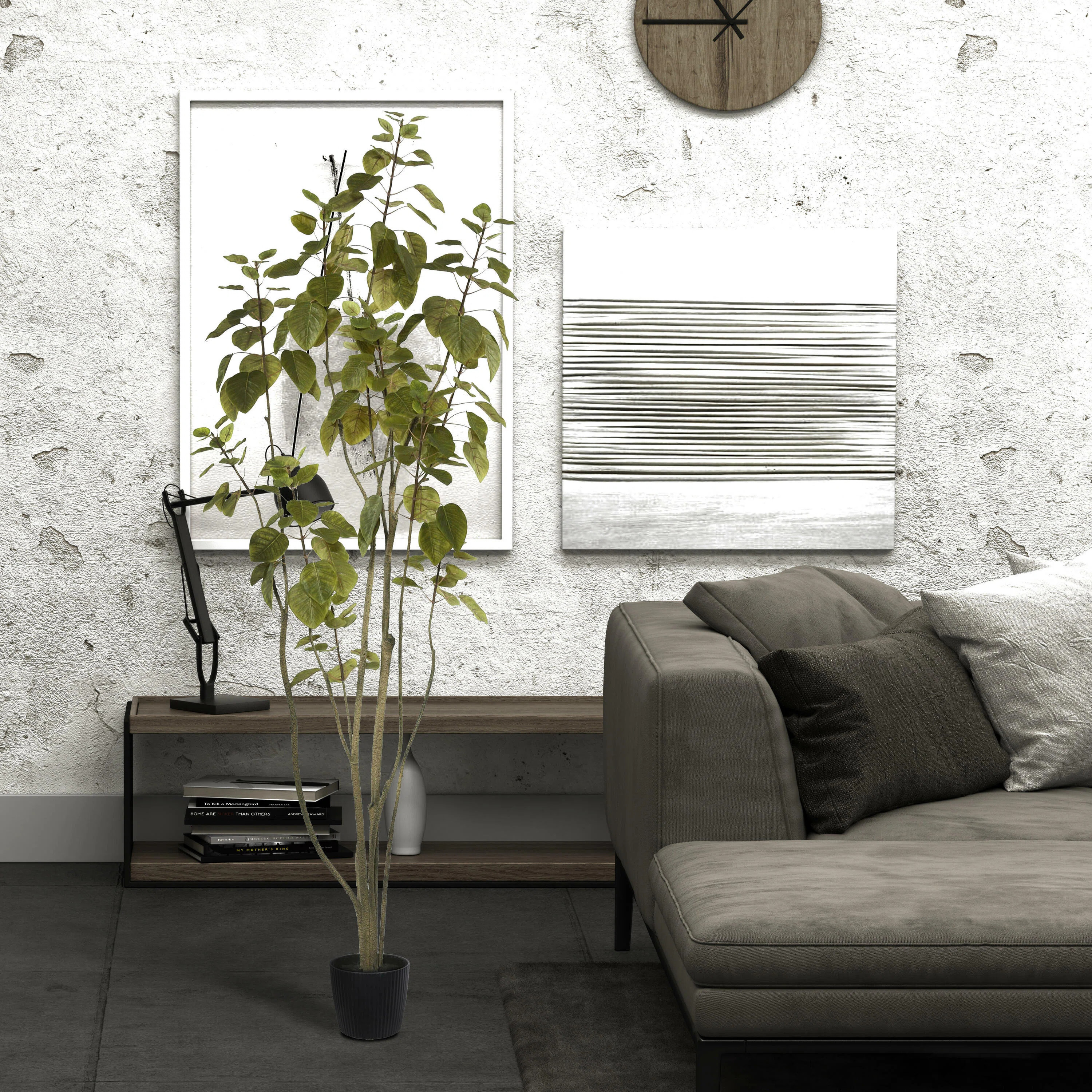 Artificial Green Potted Cotinus Coggygria Tree | Wayfair North America