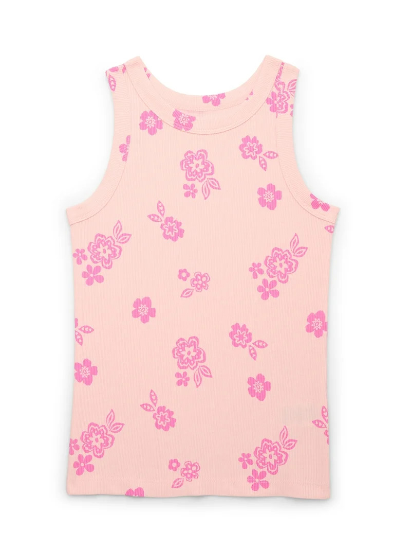 Wonder Nation Girls Kid Tough Ribbed Tank Top, Sizes 4-18 & Plus | Walmart (US)