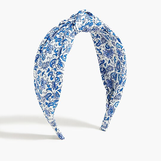 Factory: Printed Knot Headband For Women | J.Crew Factory