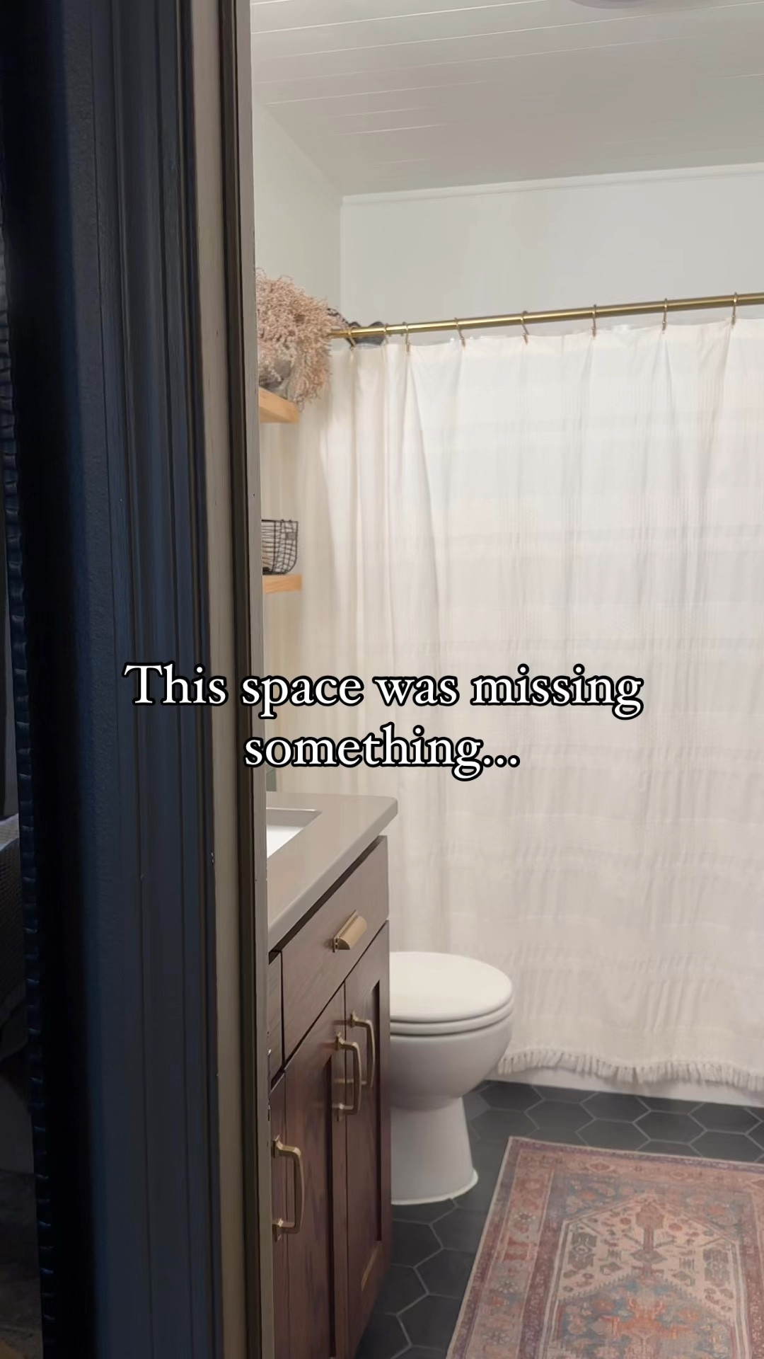 Loving our new shower curtain from McGee & co! It brings so much warmth to the space! 

#LTKWatchNow #LTKStyleTip #LTKHome