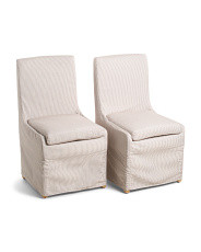 Set Of 2 21x37 Slipcover Look Dining Chairs | Chairs & Seating | Marshalls | Marshalls