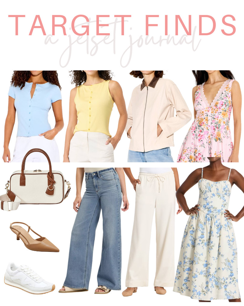 You’re going to love these finds from Target. This cap-sleeve button-down shirt pairs well with high-rise wide-leg jeans. I’m also eyeing a lot of great finds like the Mercedes sneakers, closed pointed-toe shoes, and a small satchel bag from Universal Thread. The dresses are quite stylish too! 

 #LTKSeasonal #LTKSaleAlert #LTKTravel