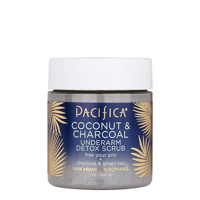 Pacifica Beauty, Coconut and Charcoal Underarm Detox Scrub, For Natural Deodorant Users, Aluminum Fr | Amazon (US)