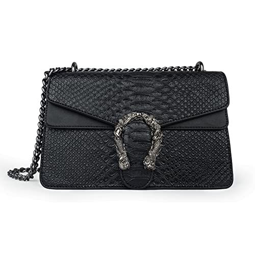 JBB Crossbody Bags For Women Snake Print Clutch Purses Cross Body Evening Handbag Chain Strap Sho... | Amazon (US)