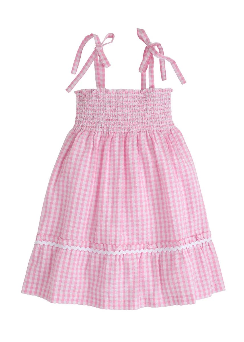 Lucy Dress - Preppy Pink | Little English