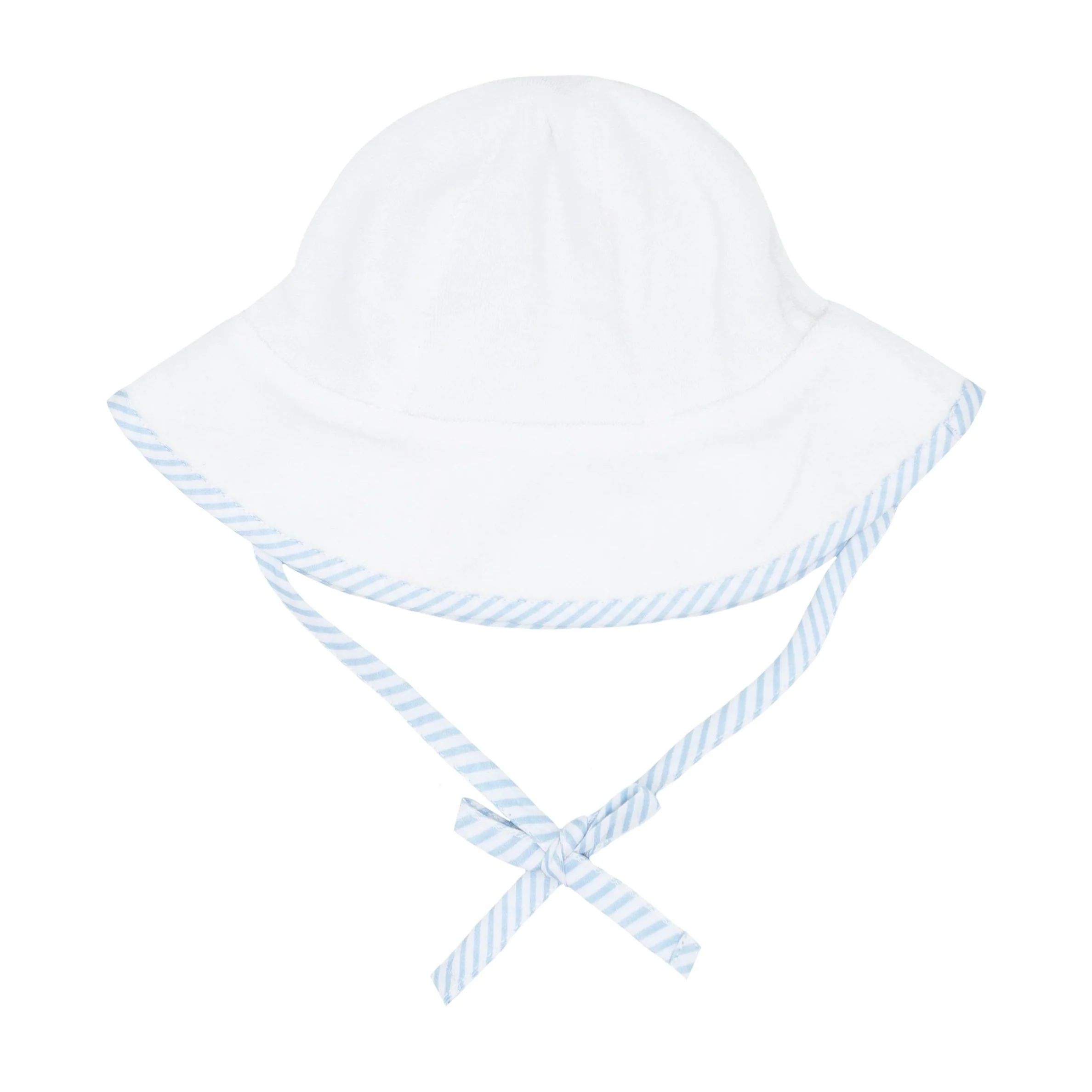 baby white french terry sun hat | minnow