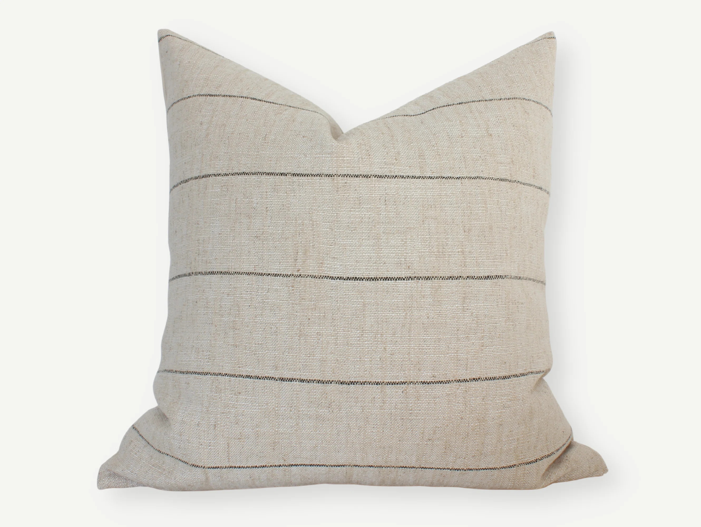 Neutral Striped Throw Pillow Cover, Farmhouse Pillow Cover | Wayfair North America