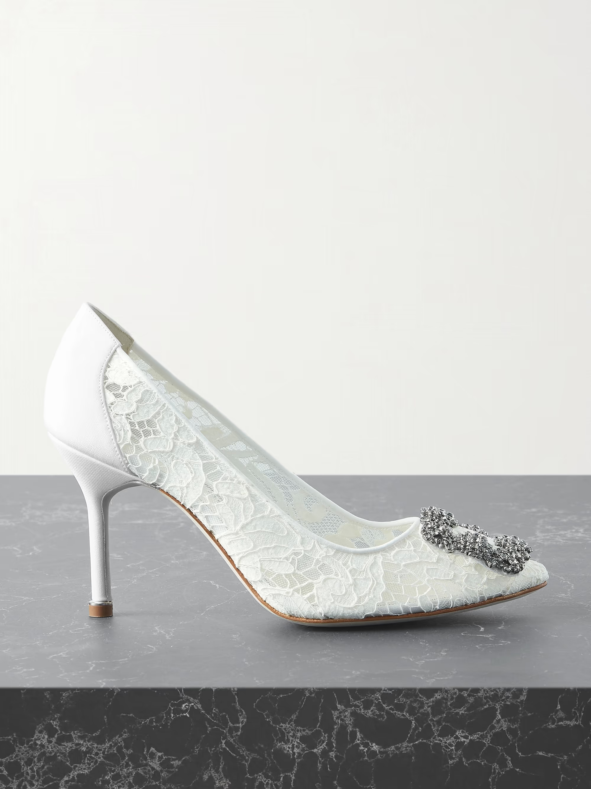 Hangisi 90 embellished corded lace pumps | NET-A-PORTER (US)