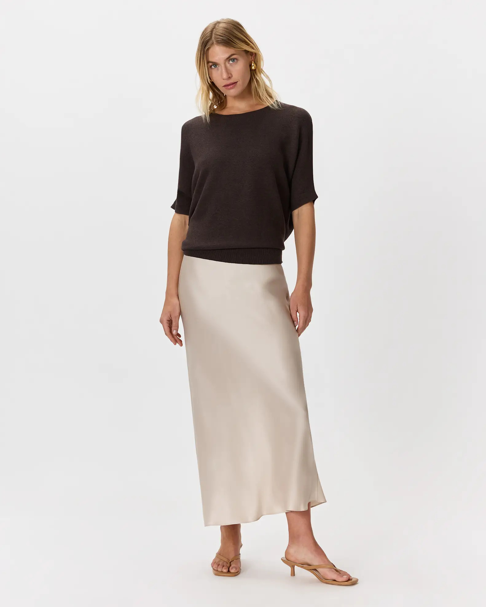 Lightweight Cotton Cashmere Link-Stitch Dolman Sweater | Quince
