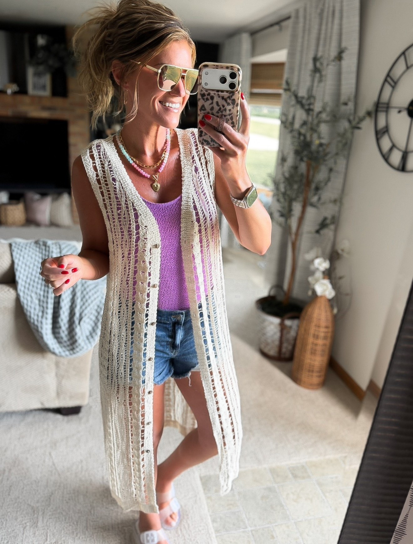 This swimsuit is cute enough to pass as a bodysuit. Off to the pool 💦 
Suit/ large (for length)
Shorts / medium

#LTKSeasonal #LTKSwim #LTKOver40