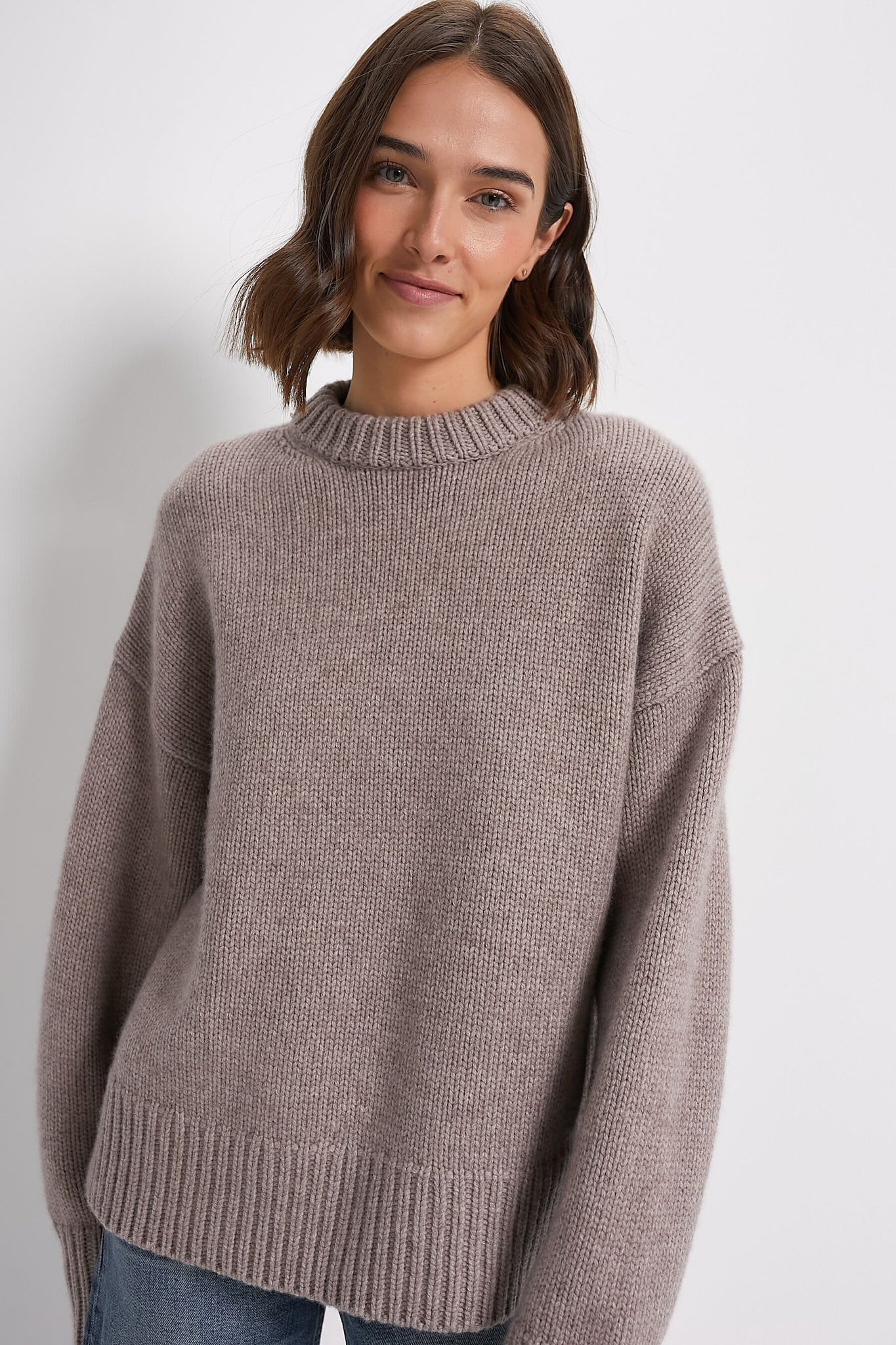 Wheat Genevieve Cashmere Blend Crewneck Sweater | Tuckernuck (US)