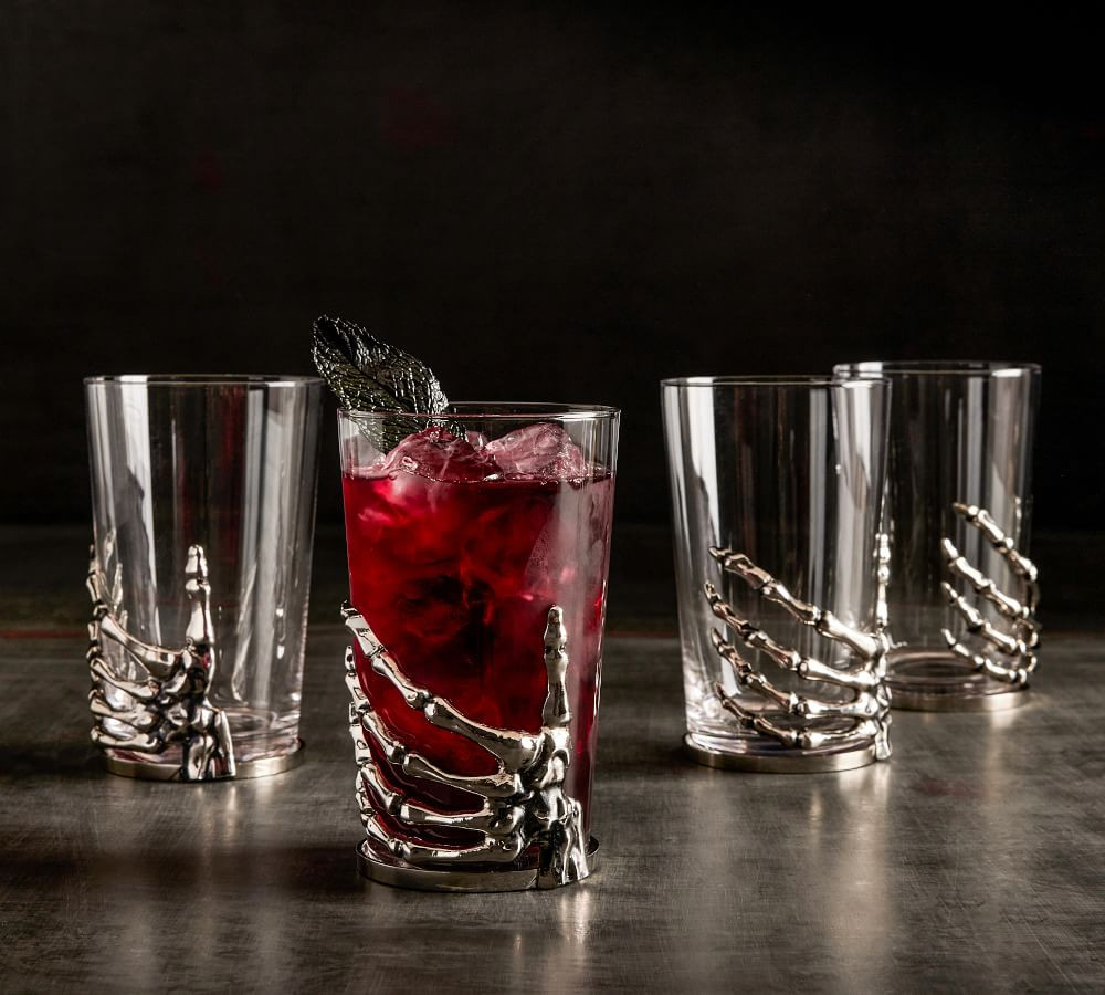 Skeleton Hand Highball Glass | Pottery Barn (US)